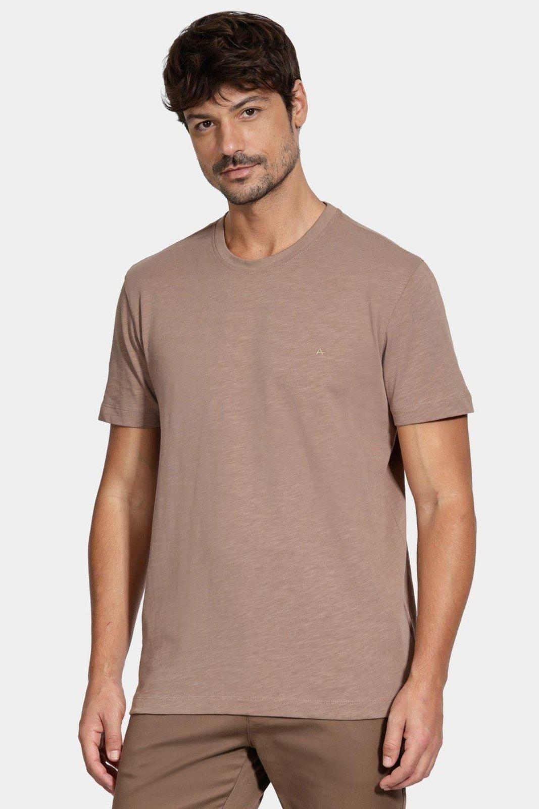 Camiseta Aramis Manga Curta Algodão Flamê