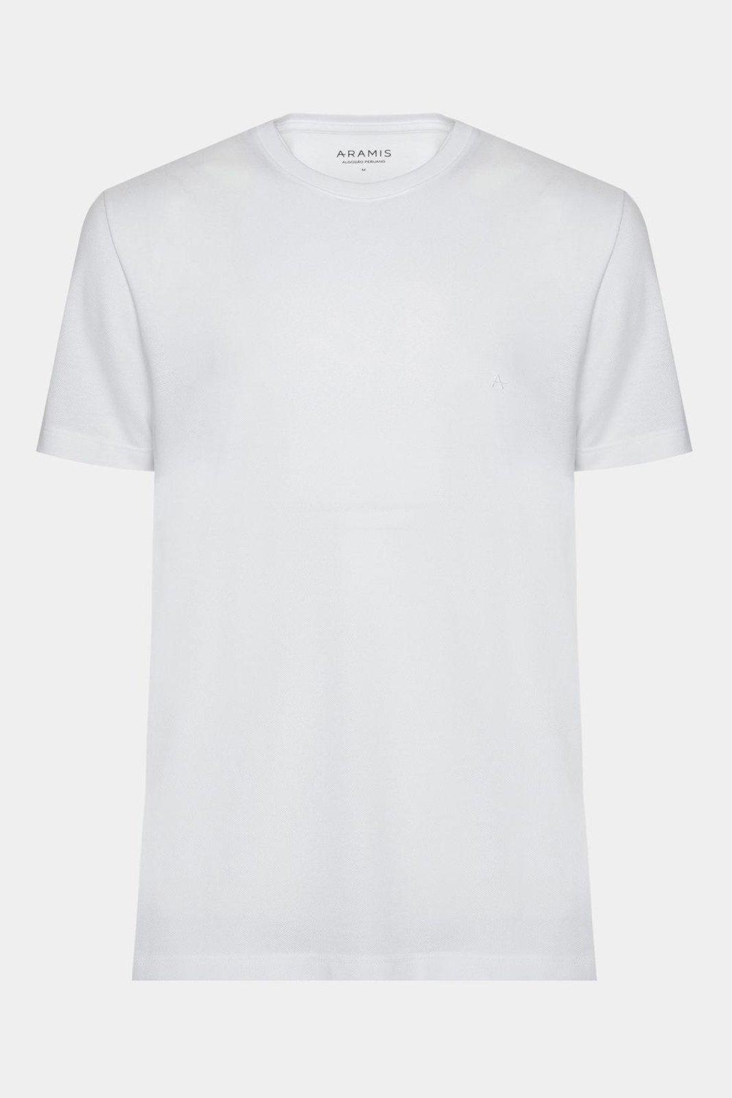 Camiseta Aramis Manga Curta Algodão Peruano Branco