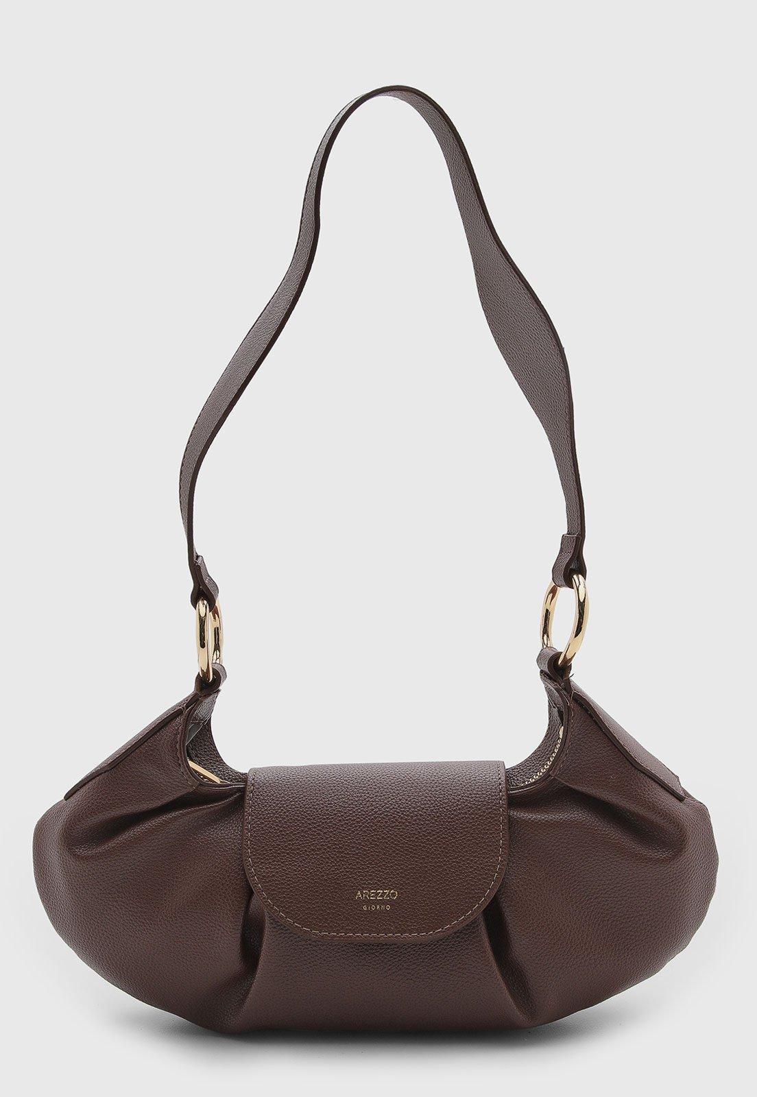 Bolsa Feminina Arezzo Estruturada Alça Média Marrom