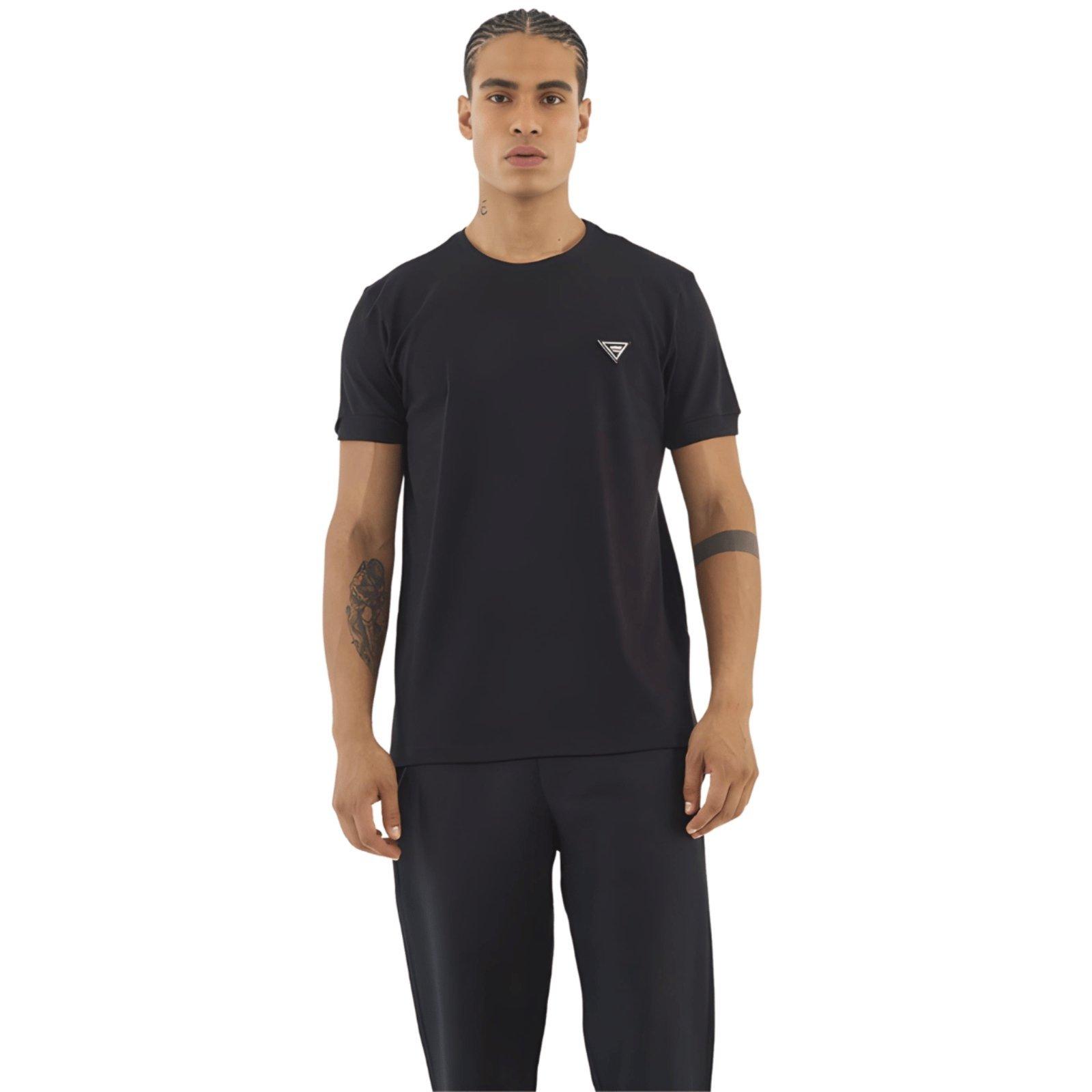 Camiseta Masculina Básica Algodão Pima Logo Placa Colcci