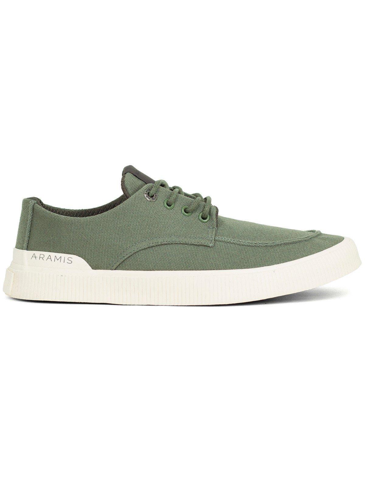 Tênis Masculino Aramis Casual Easy Sky Costurado Confortável com Cadarço Flexível AM254 Verde Oliva