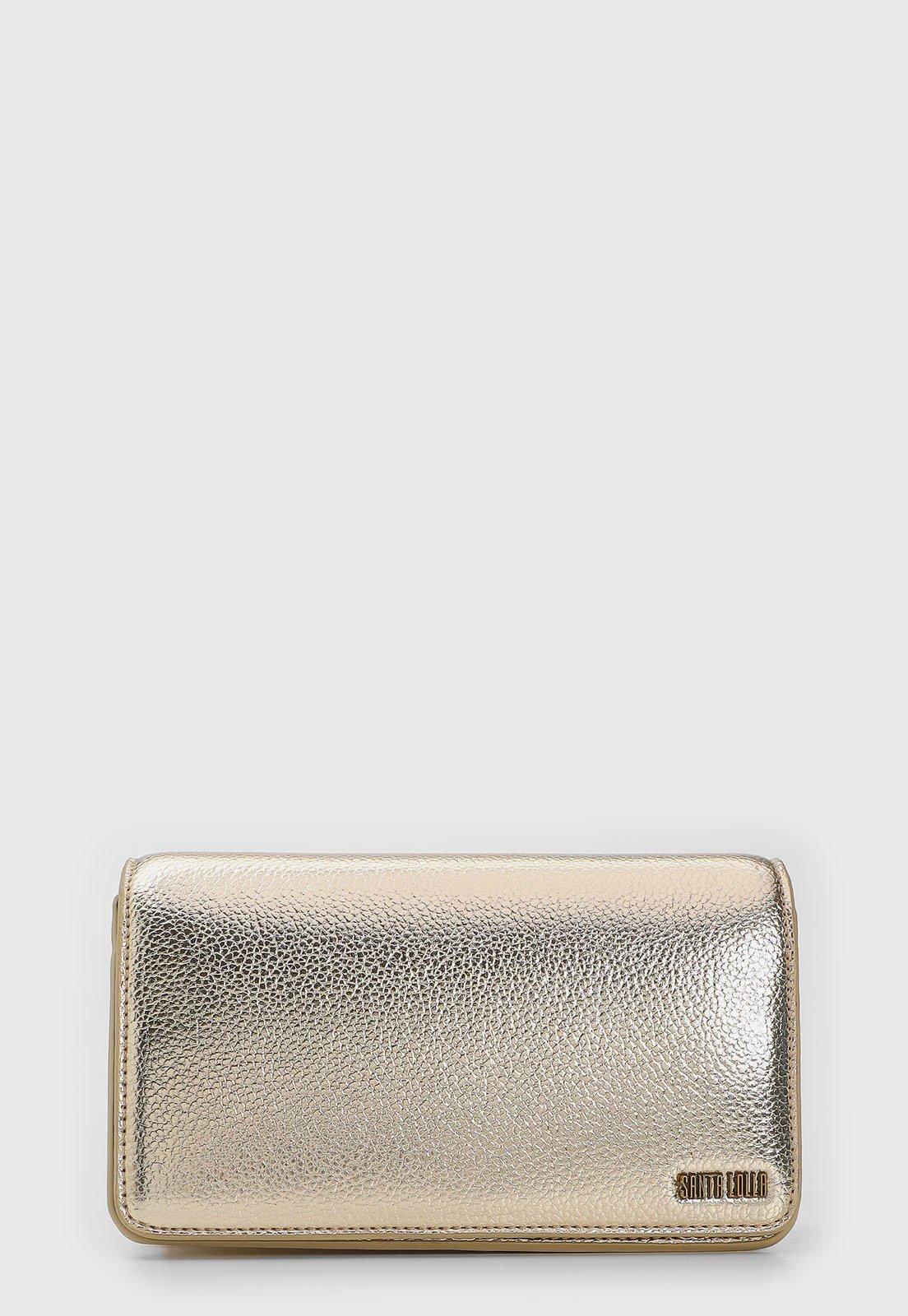 Bolsa Santa Lolla Metalizada Dourada