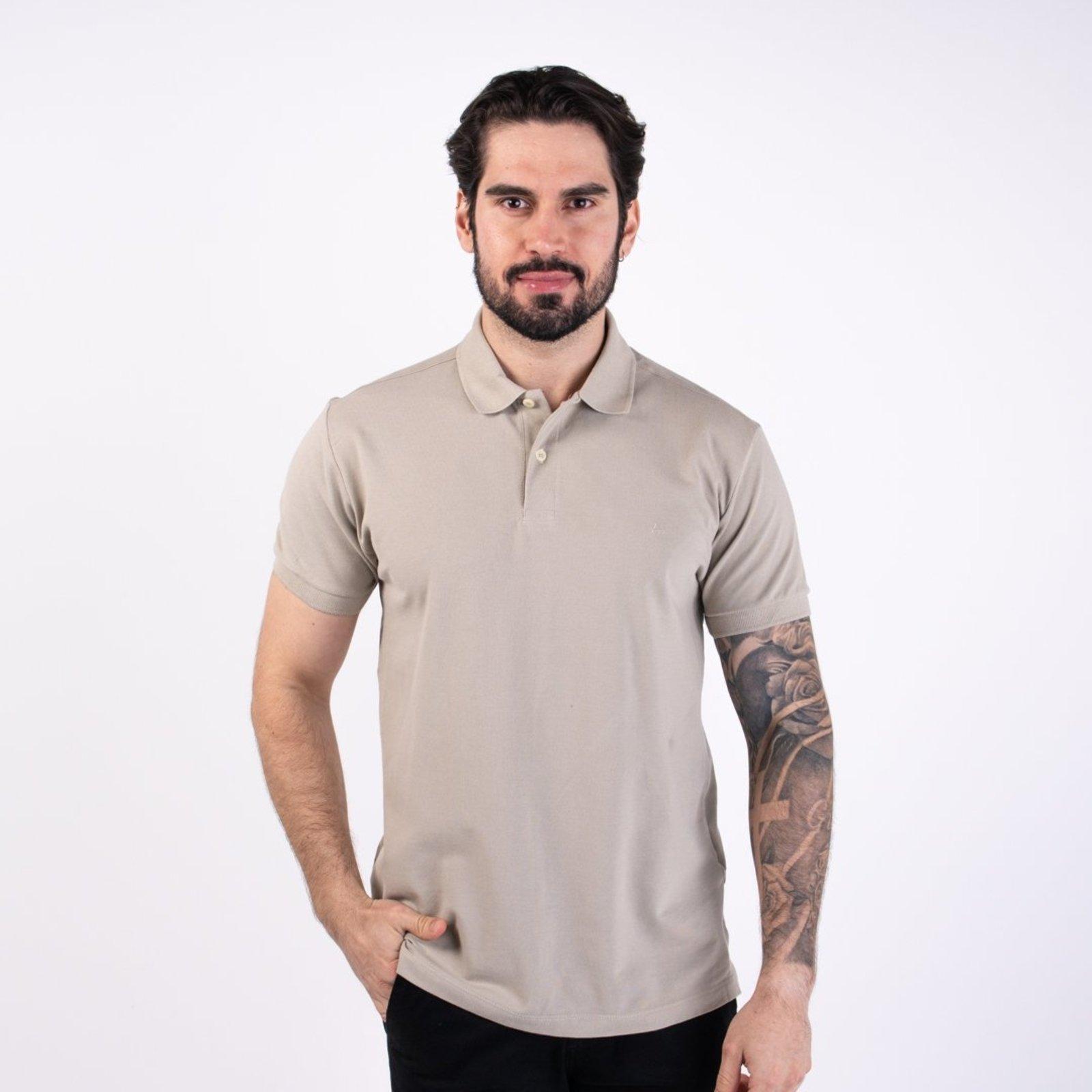 Camisa Polo Aramis Basica Bege Claro