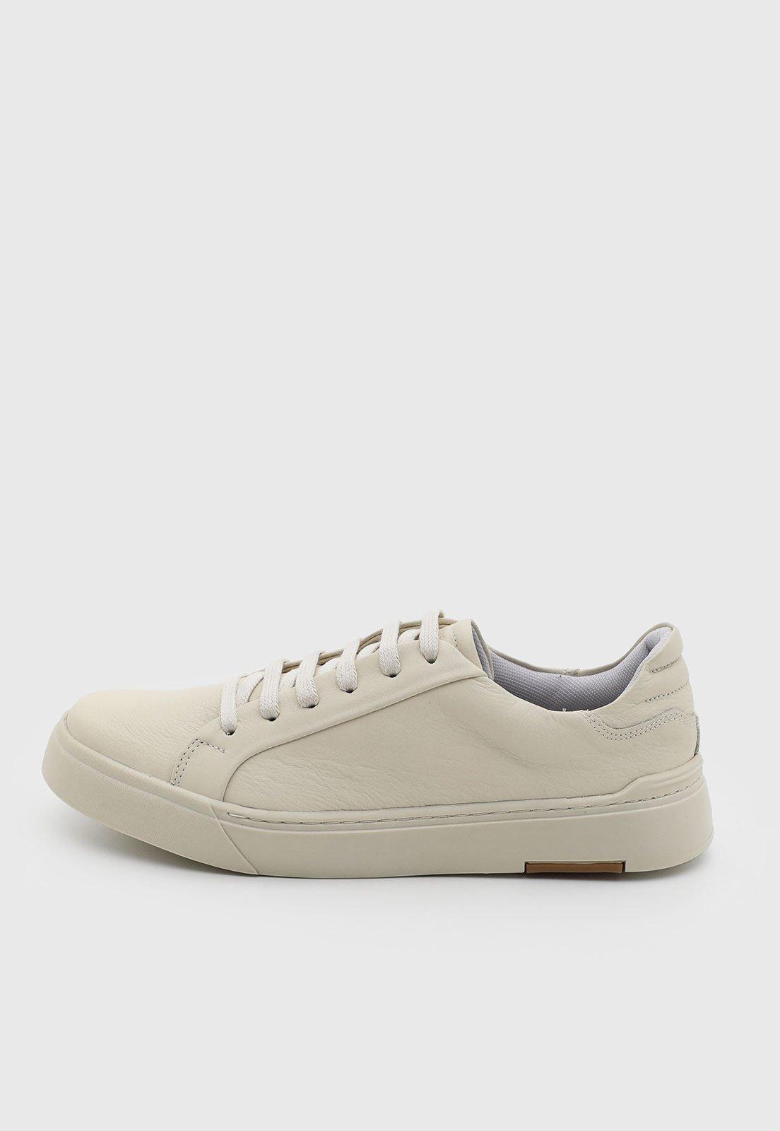 Tênis Masculino John John Court Panamera Couro Branco