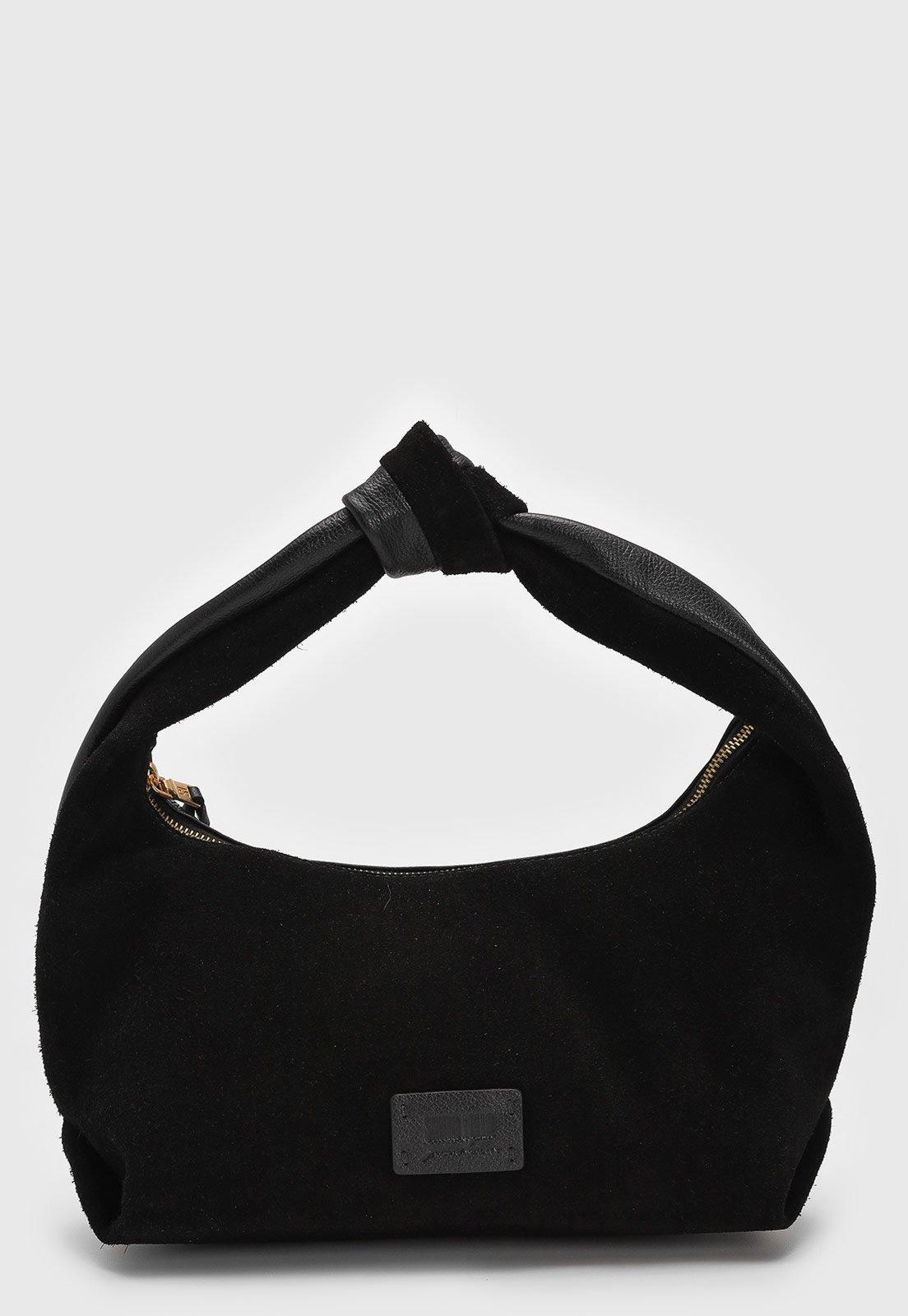 Bolsa Tiracolo Santa Lolla Suede Preta