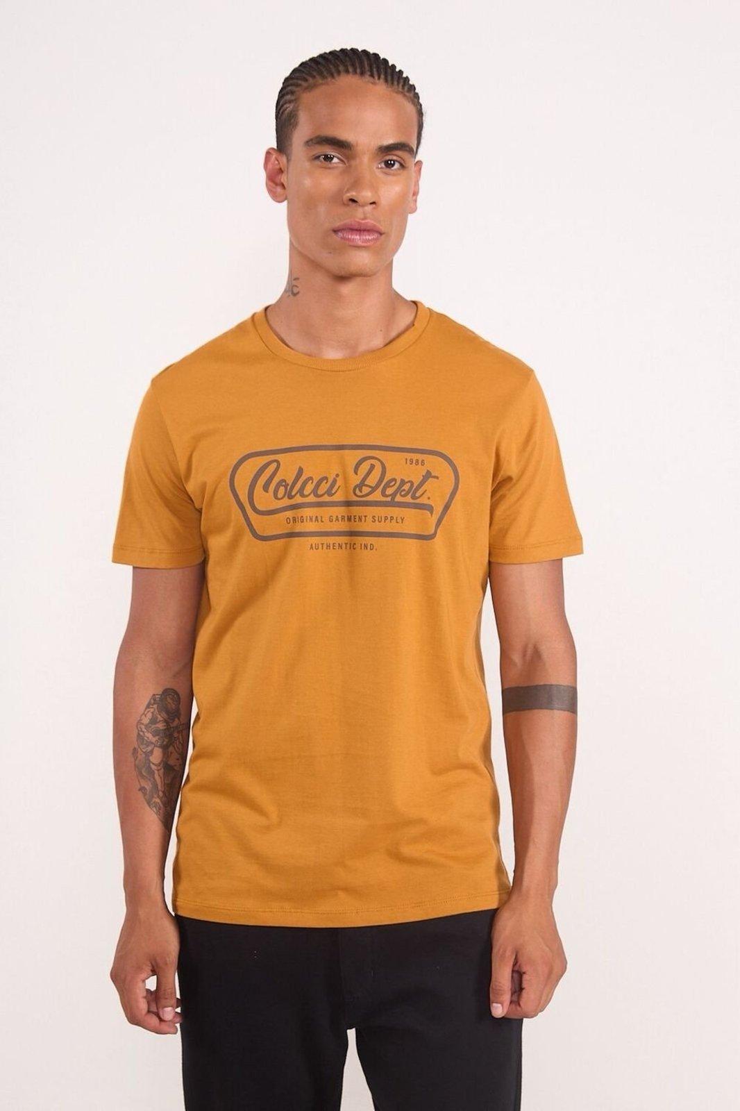 Camiseta Masculina Estampada - Colcci Dept Amarelo Legrand