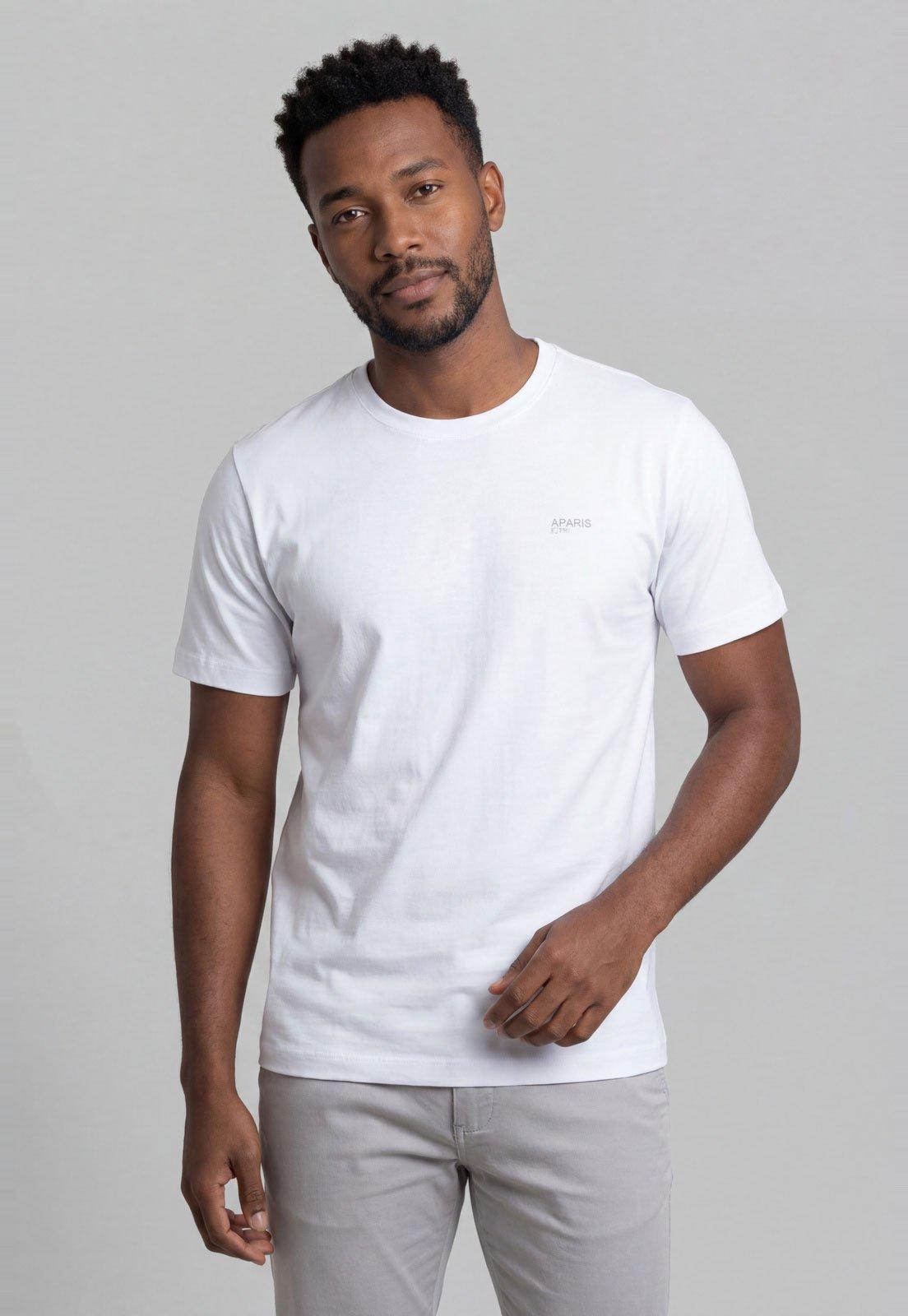 Camiseta Masculina Aramis Logo Branca
