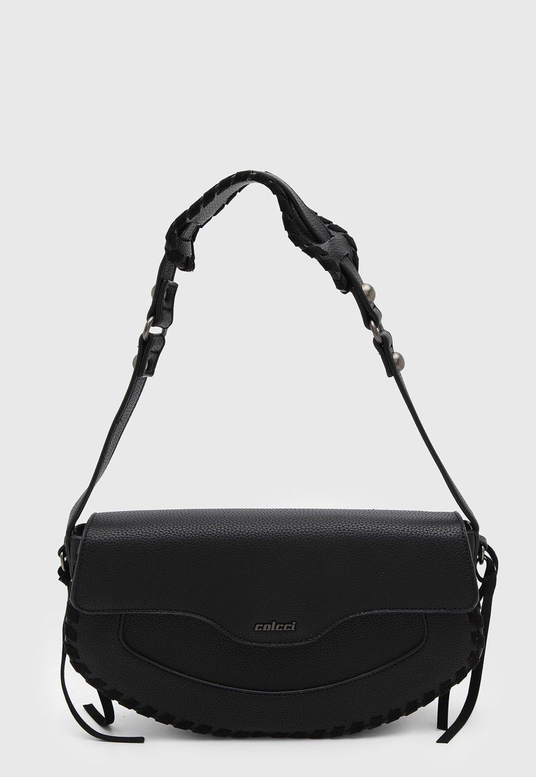 Bolsa Feminina Colcci Média Texturizada Preta