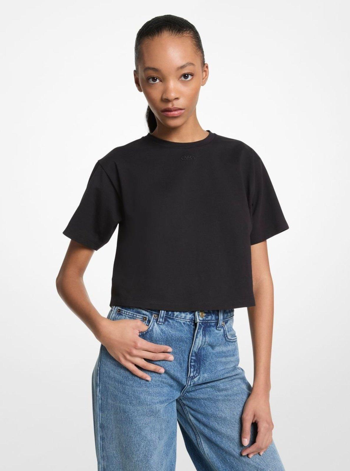 Camiseta Cropped Mk Logo Mt551r42zu001