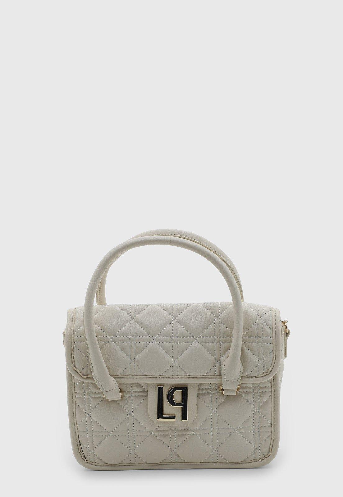 Bolsa Feminina Lança Perfume Matelassê Off-White