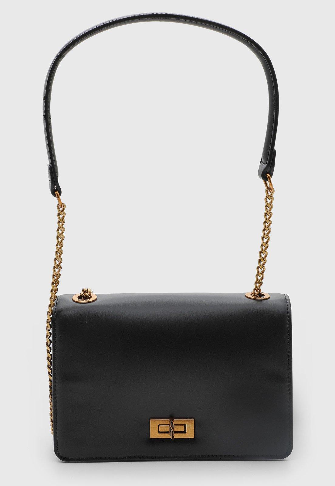 Bolsa Feminina Santa Lolla Retangular Preta