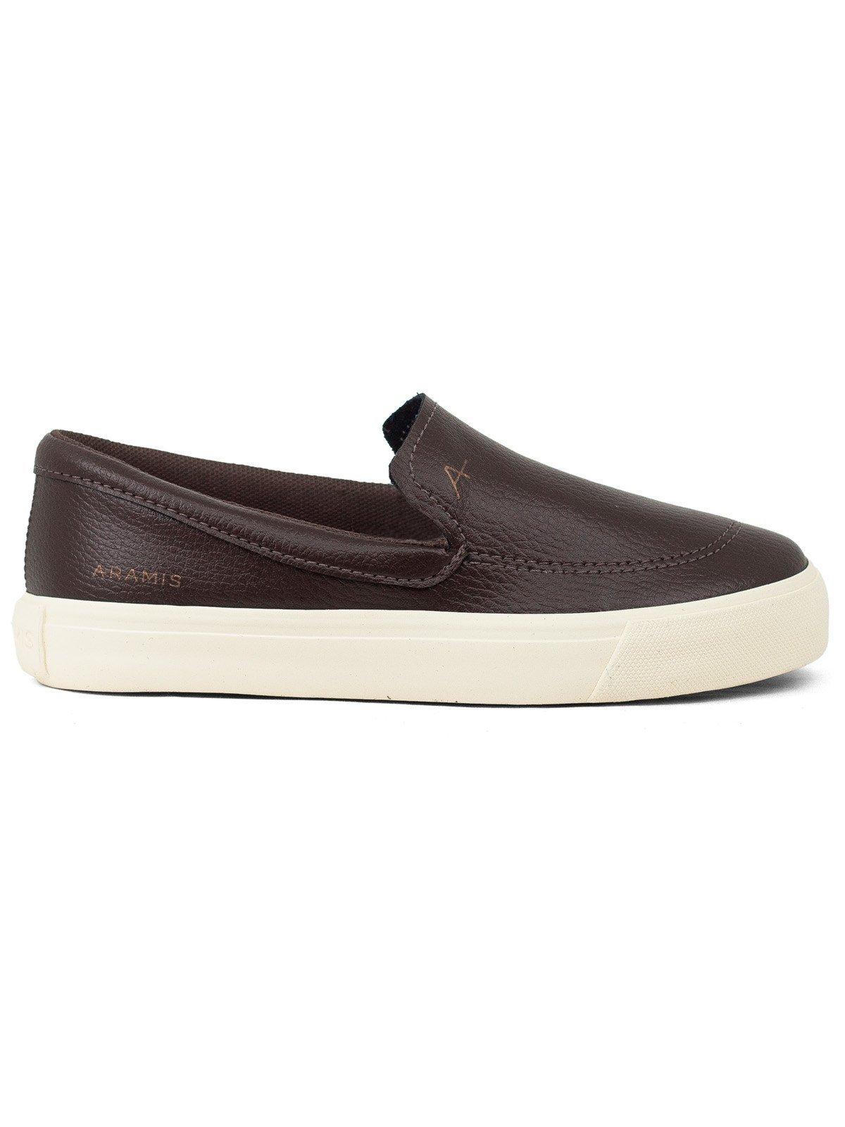 Tênis Aramis Next Slip On Casual Easy Loafer Confortável Antiderrapante Marrom
