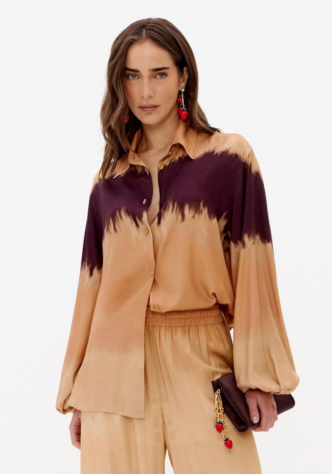 Camisa Estampada Com Viscose Lança Perfume