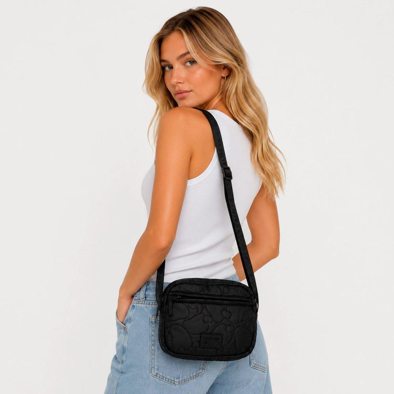 Bolsa Farm Ziriguidum Puffer Preta