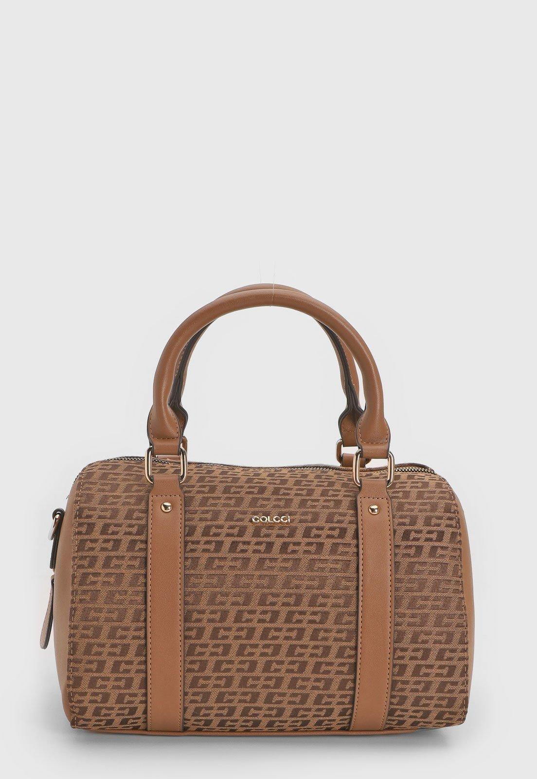 Bolsa Tiracolo Colcci Logomania Caramelo