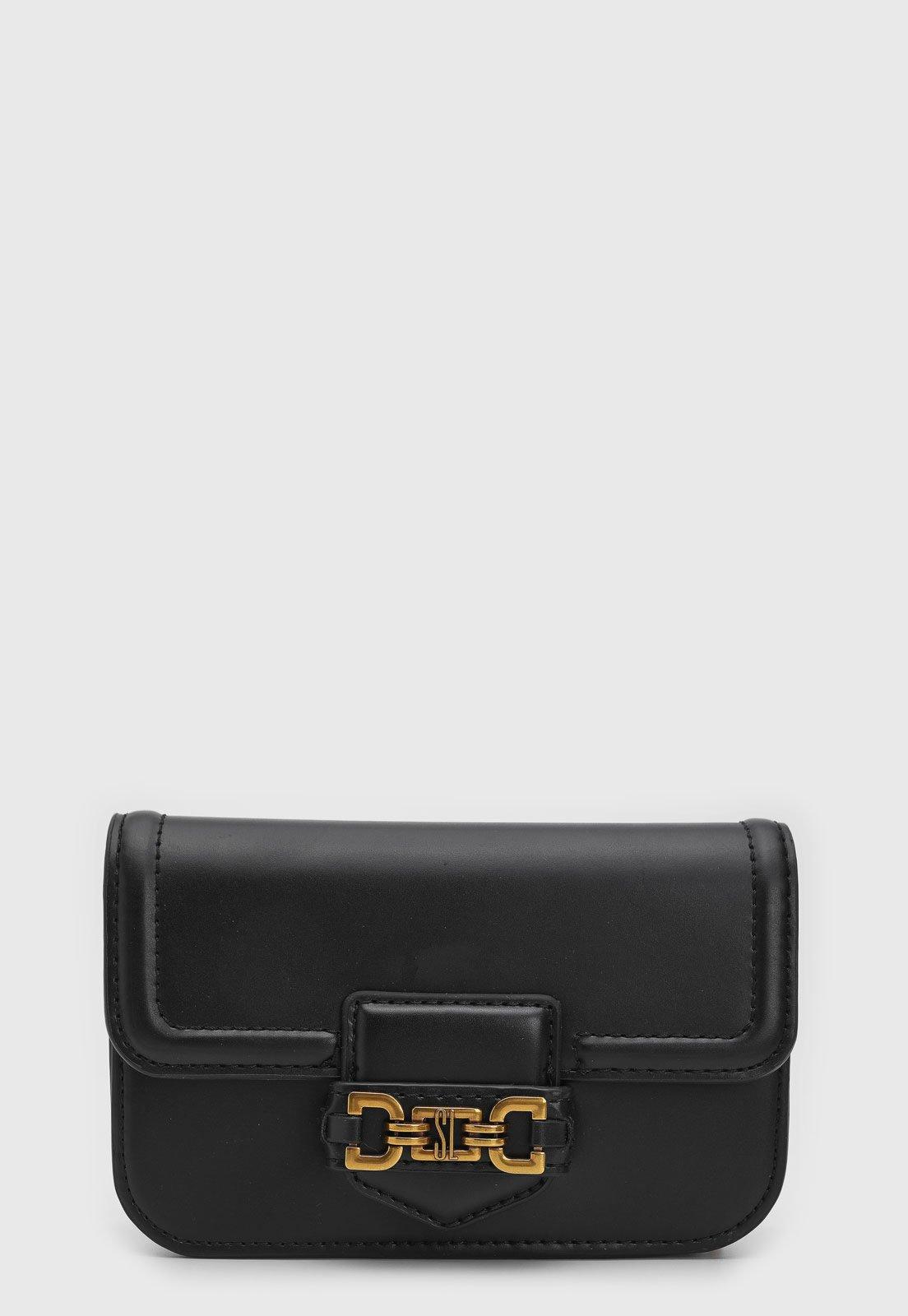 Bolsa Tiracolo Santa Lolla Alça Dupla Preta