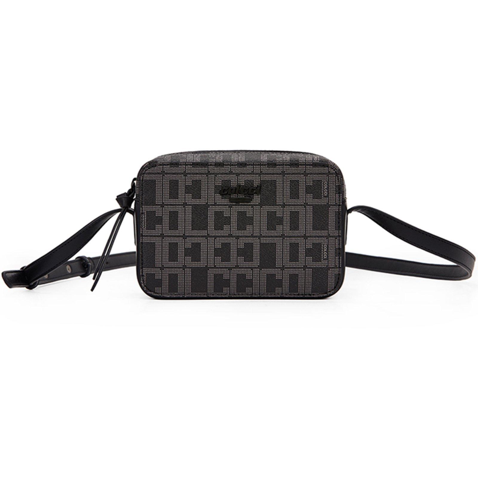 Bolsa Crossbody Colcci New Monograma Ou25 Preto Feminino