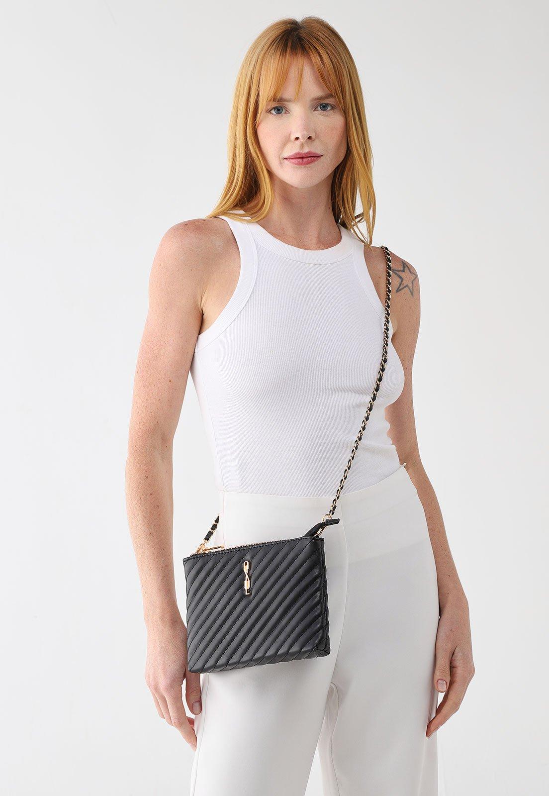 Bolsa Feminina Santa Lolla Matelassê Preta