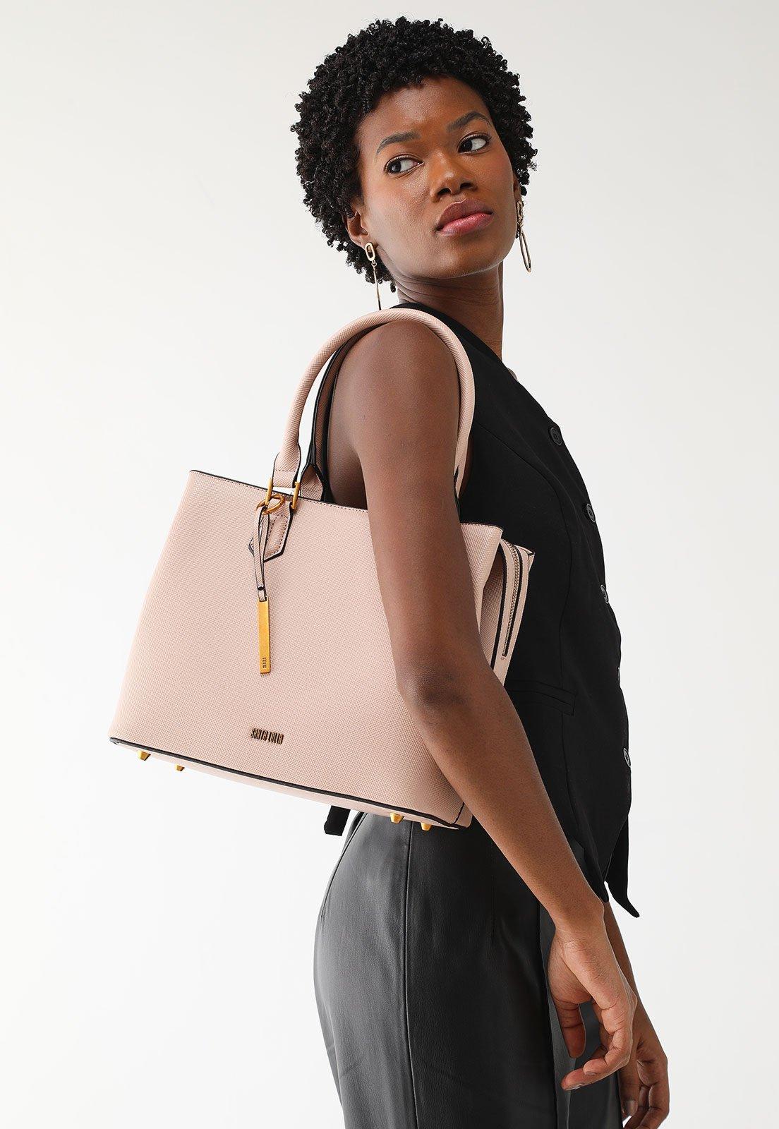 Bolsa Tiracolo Santa Lolla Alça Dupla Rosa