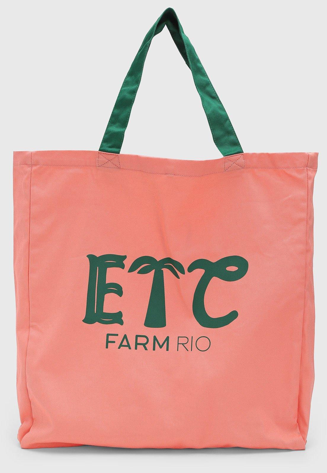 Bolsa Feminina FARM ETC Grande Rosa