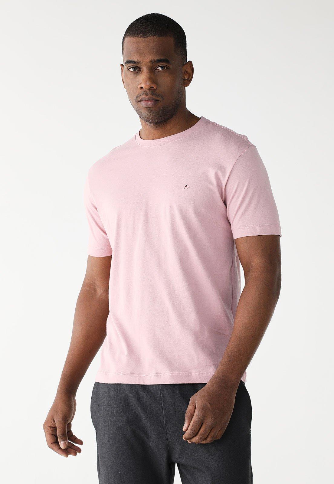 Camiseta Masculina Aramis Clássica Rosa