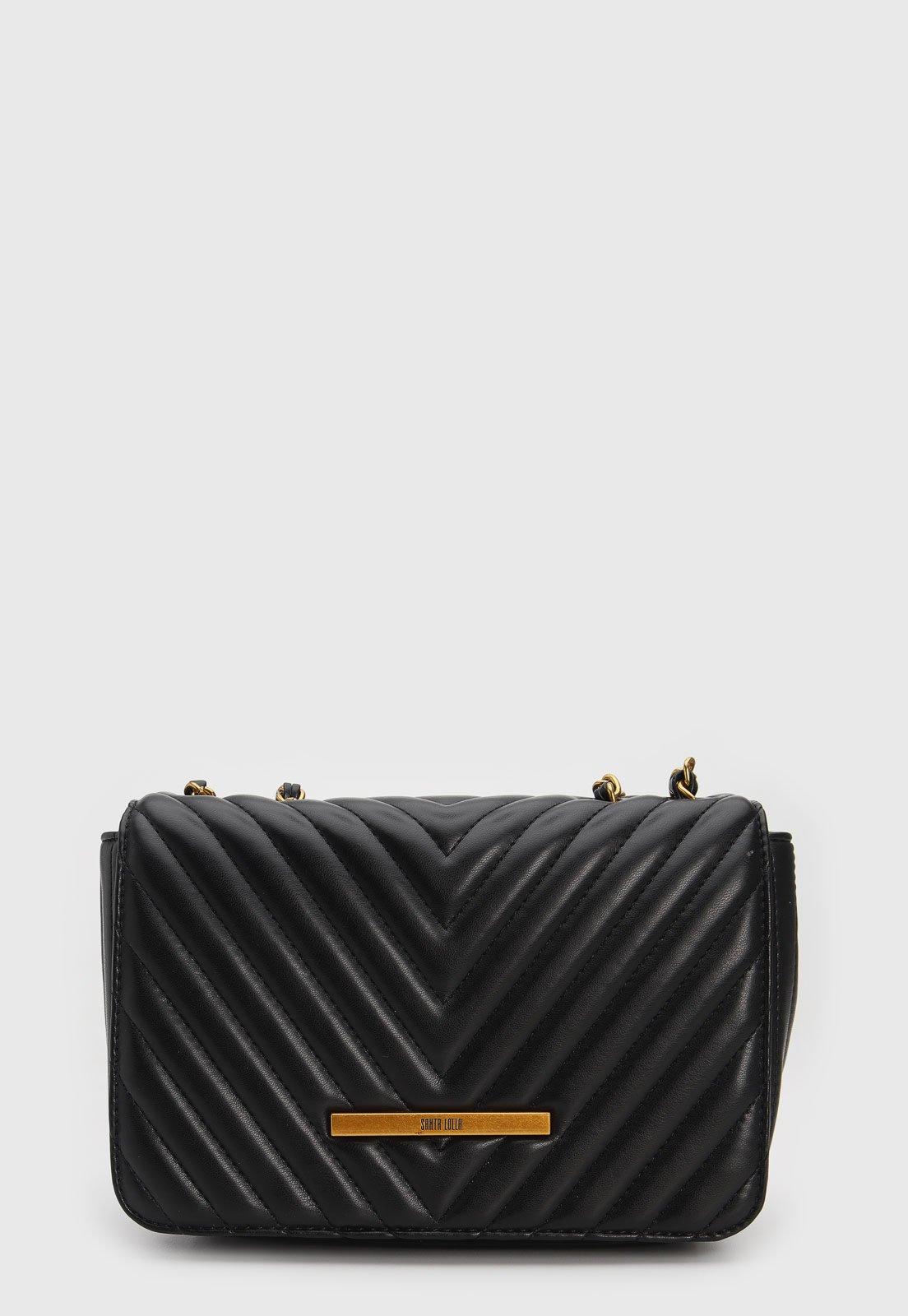 Bolsa Tiracolo Santa Lolla Matelassê Preta