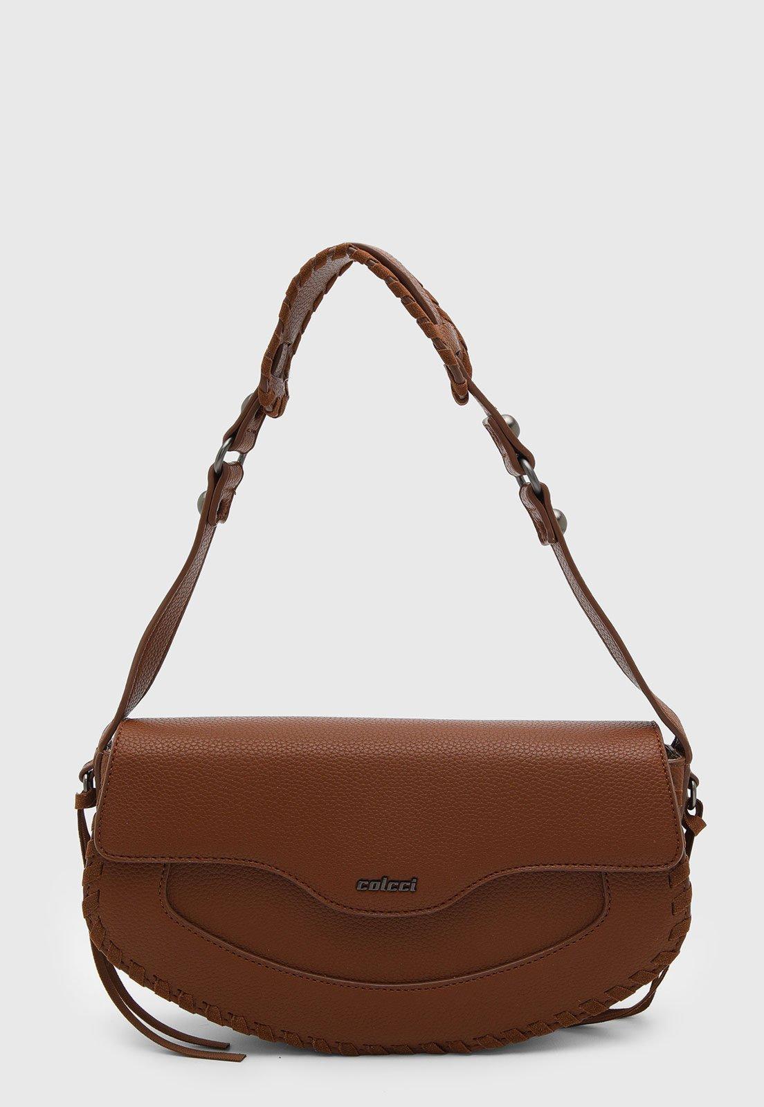 Bolsa Feminina Colcci Média Alça Trançada Marrom