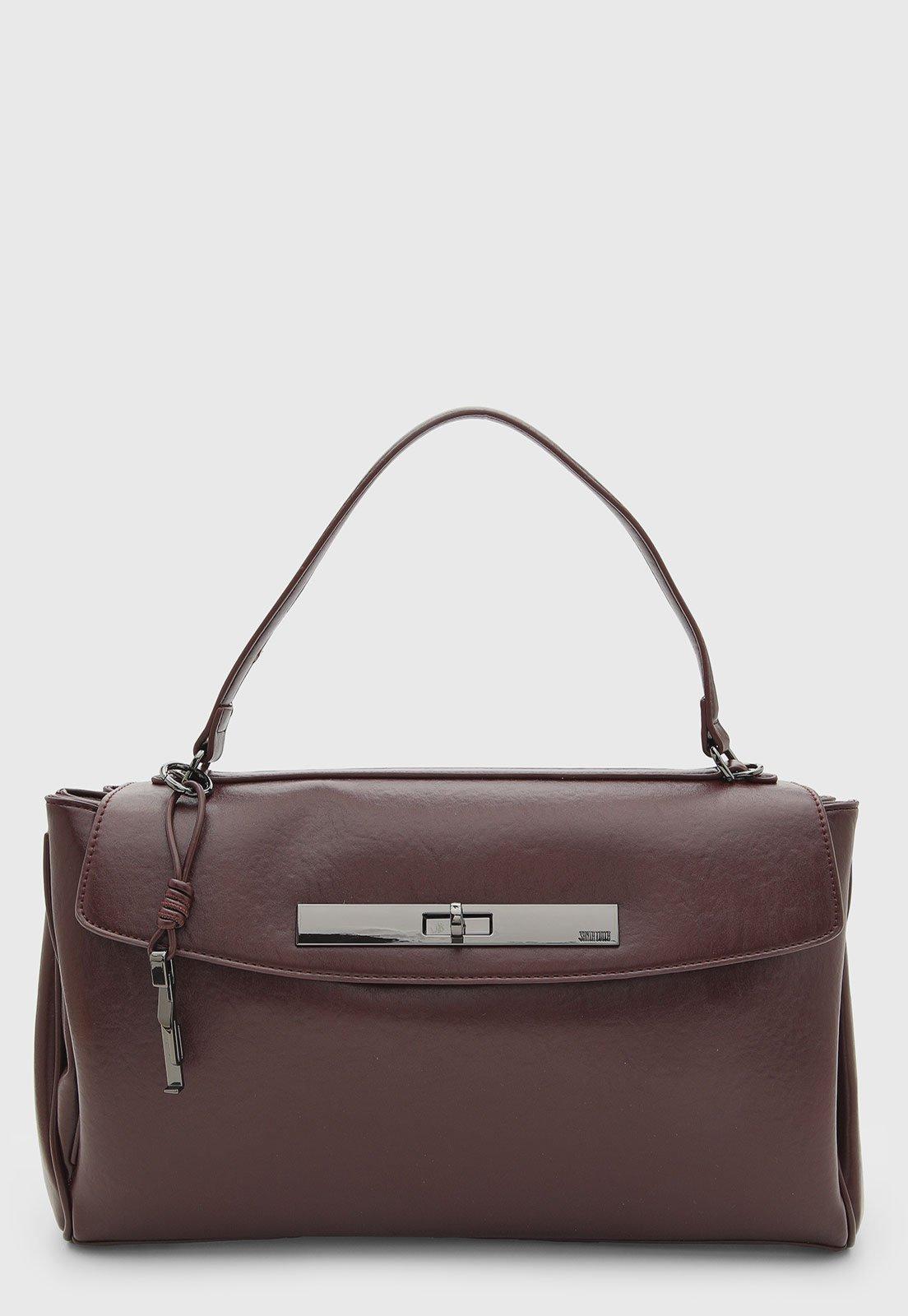 Bolsa Santa Lolla Retangular Marrom