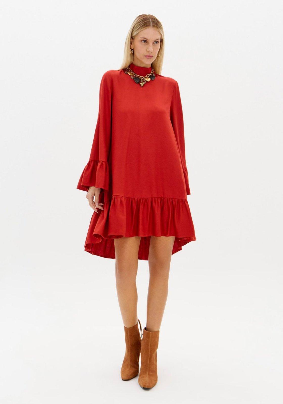 Vestido Amplo Com Manga Longa Lança Perfume