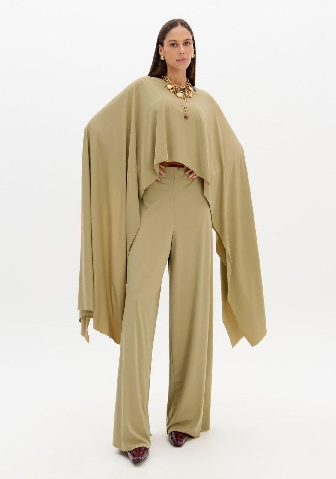 Calça Wide Leg Com Cintura Alta Lança Perfume