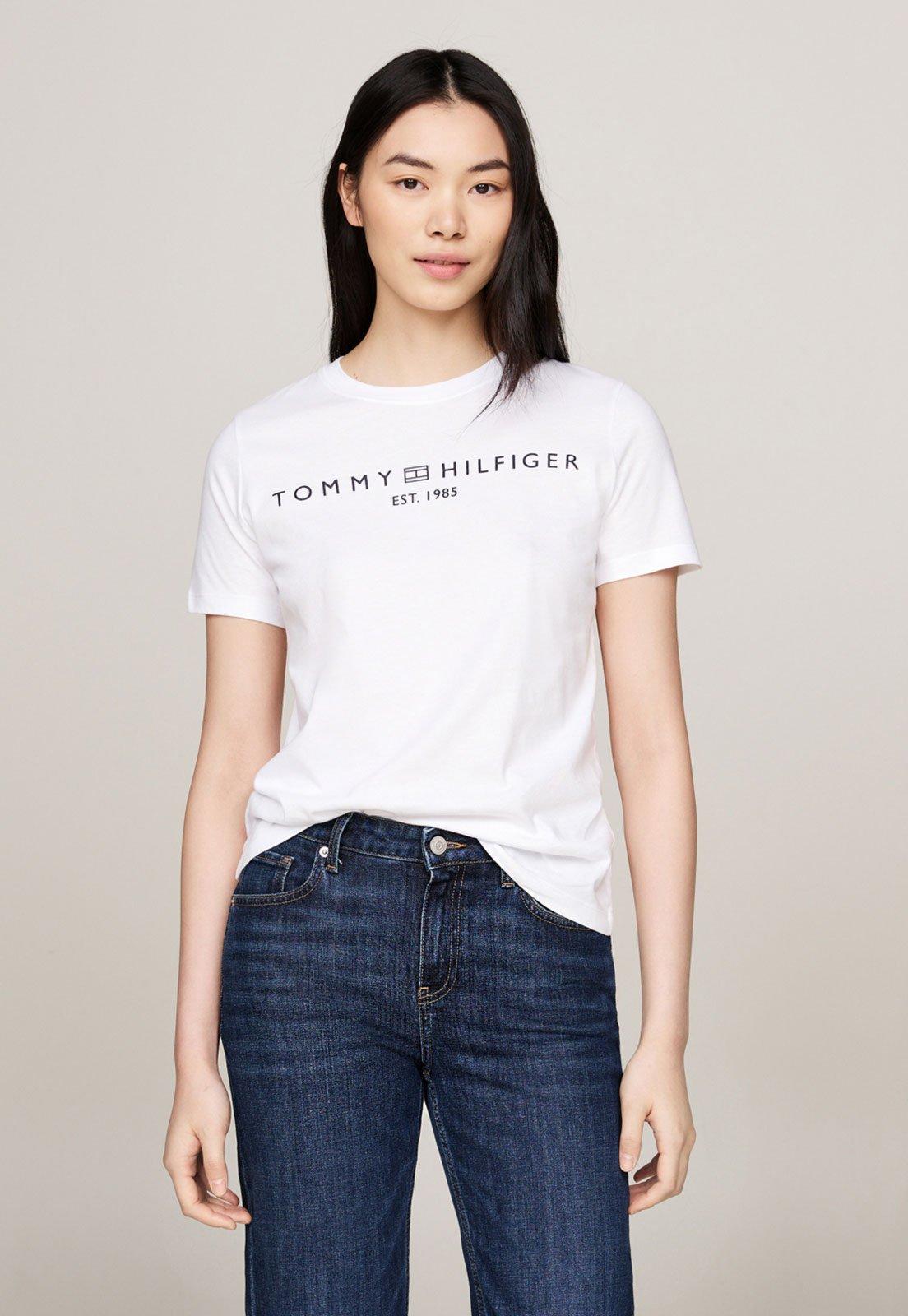 Camiseta Tommy Hilfiger Regular Logo Branca