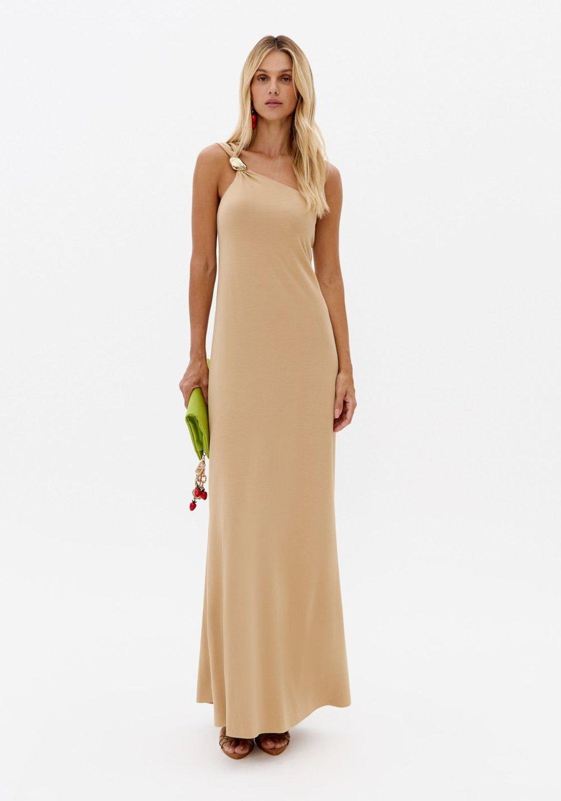 Vestido Longo Ombro Único Lança Perfume