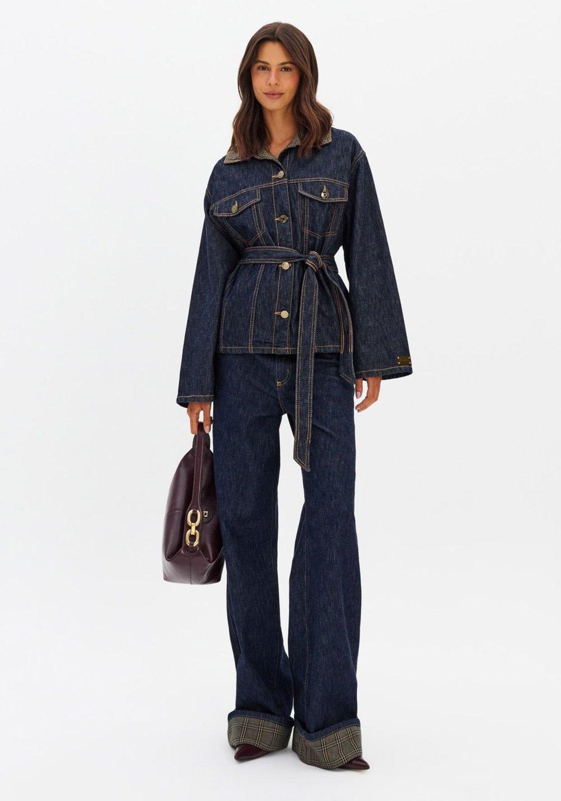 Calça Jeans Full Length Cintura Média Lança Perfume