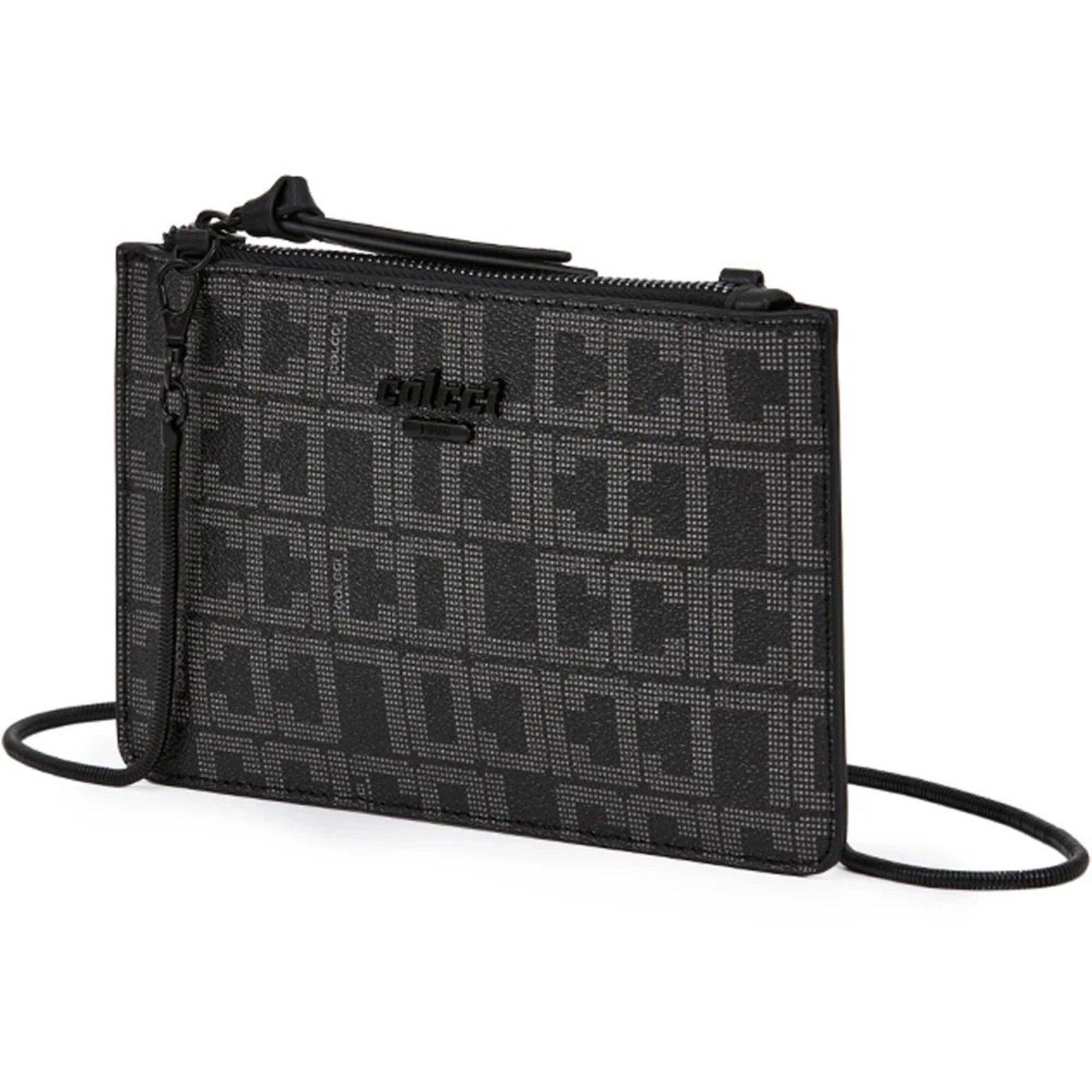 Bolsa Crossbody Colcci Monograma Ve26 Preto Feminino