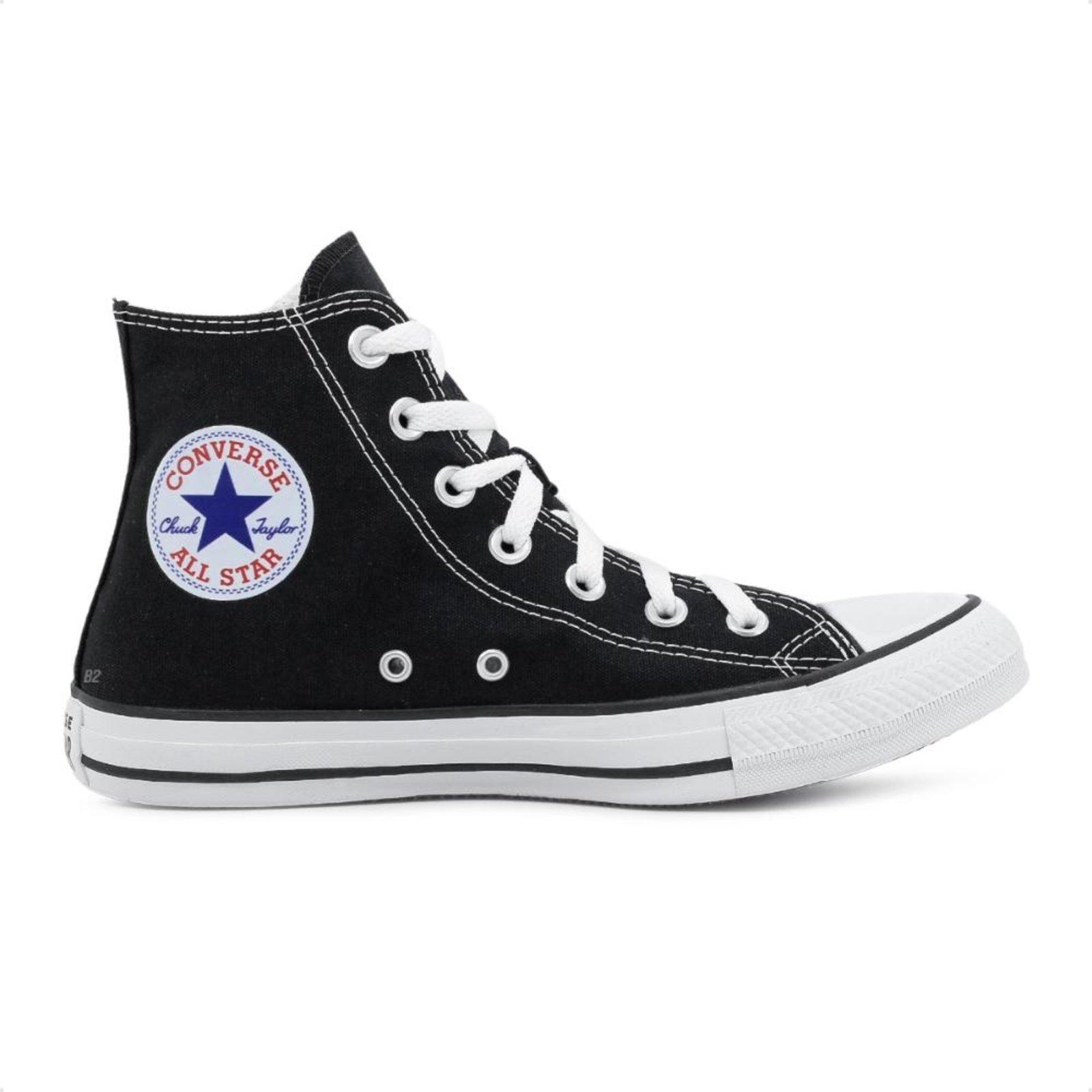 Tênis Converse Chuck Taylor All Star Cano Alto Feminino Preto