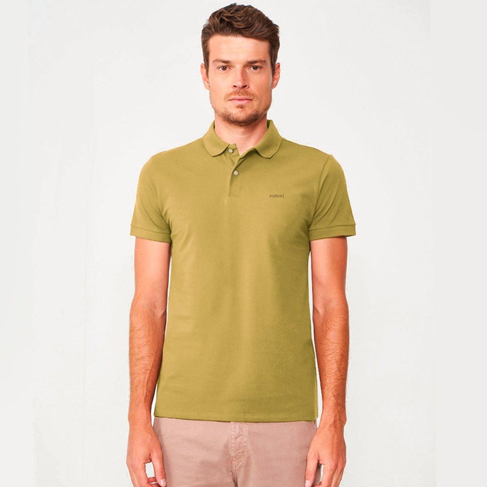 Camisa Polo Colcci Basic Ou26 Verde Biome Masculino