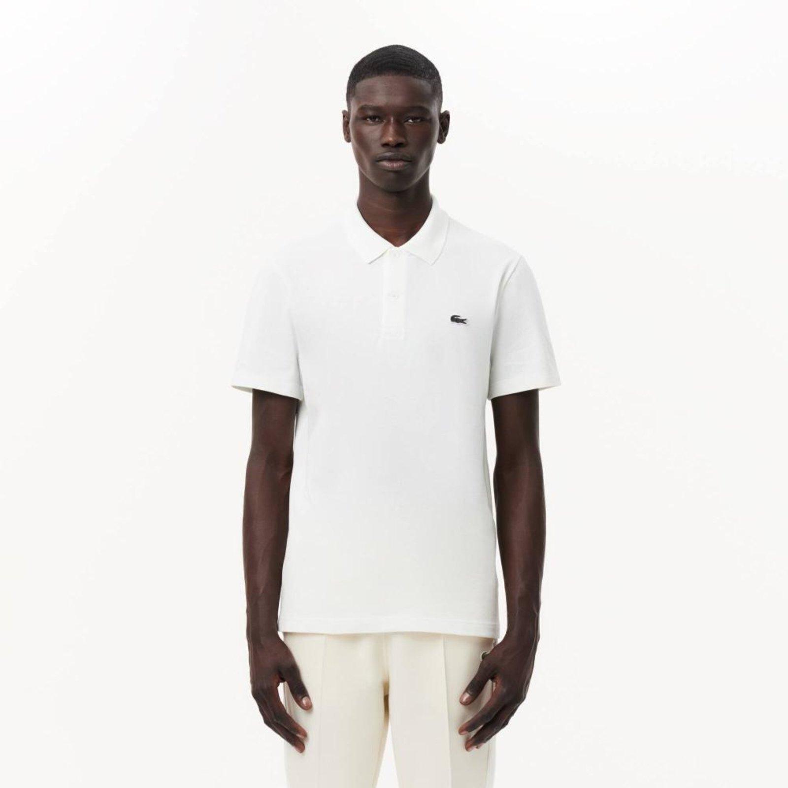 Camisa polo Lacoste de algodão misto de caimento regular Branco
