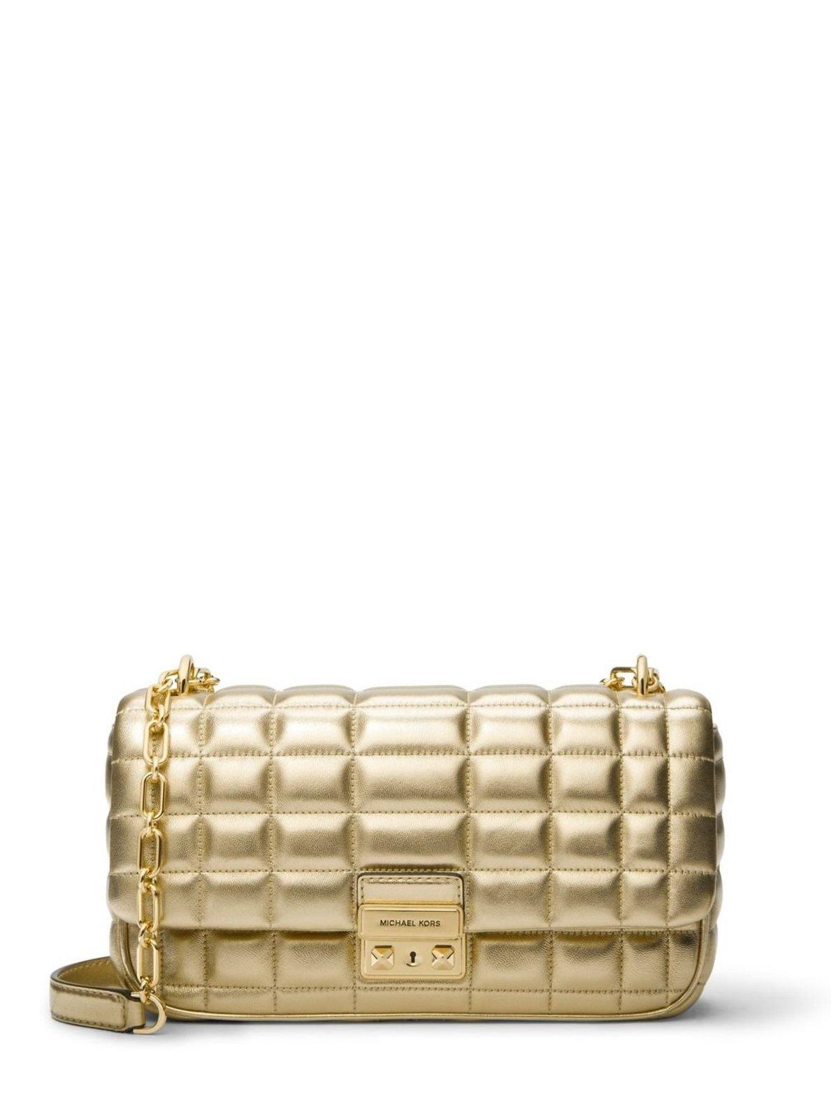 Bolsa De Ombro Tribeca Em Couro Metalizado 30R4G2RL7M740
