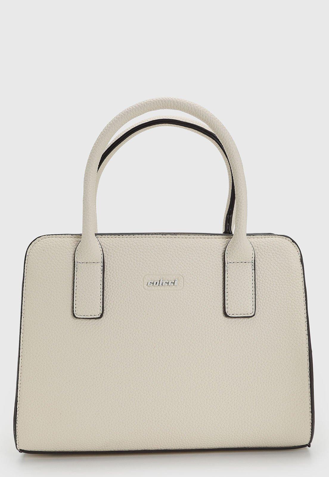Bolsa Feminina Colcci Estruturada Alça Opcional Off-White