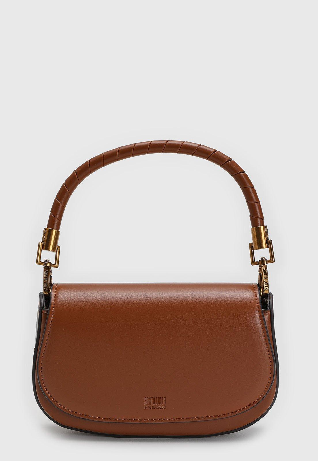 Bolsa Transversal Santa Lolla Alça dupla Caramelo