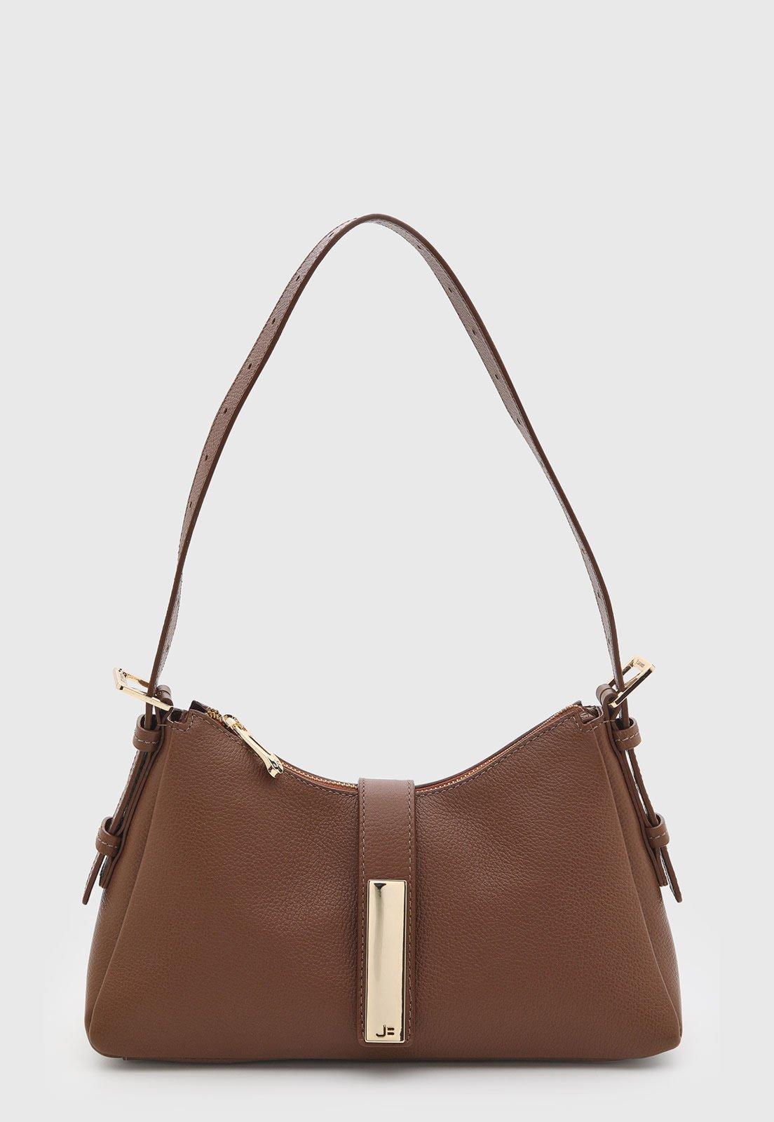 Bolsa Feminina Jorge Bischoff Couro Marrom