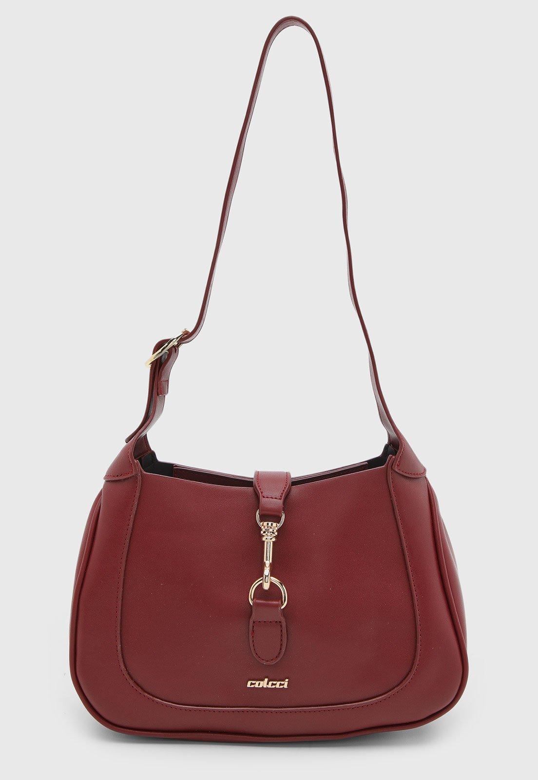 Bolsa Feminina Colcci Estruturada Alça Longa Vinho