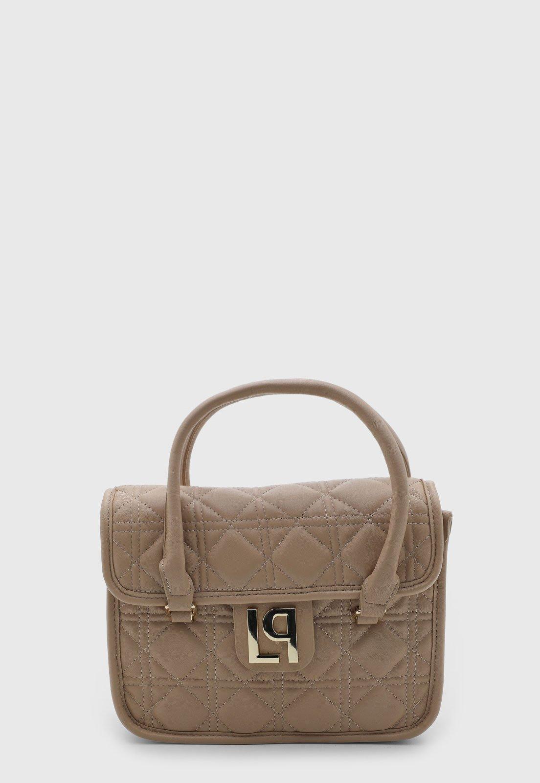 Bolsa Feminina Lança Perfume Matelassê Bege
