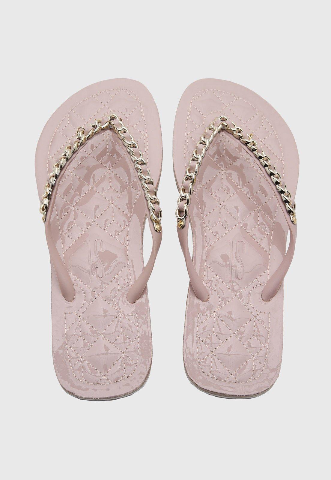 Chinelo Feminino Santa Lolla Corrente Rosa