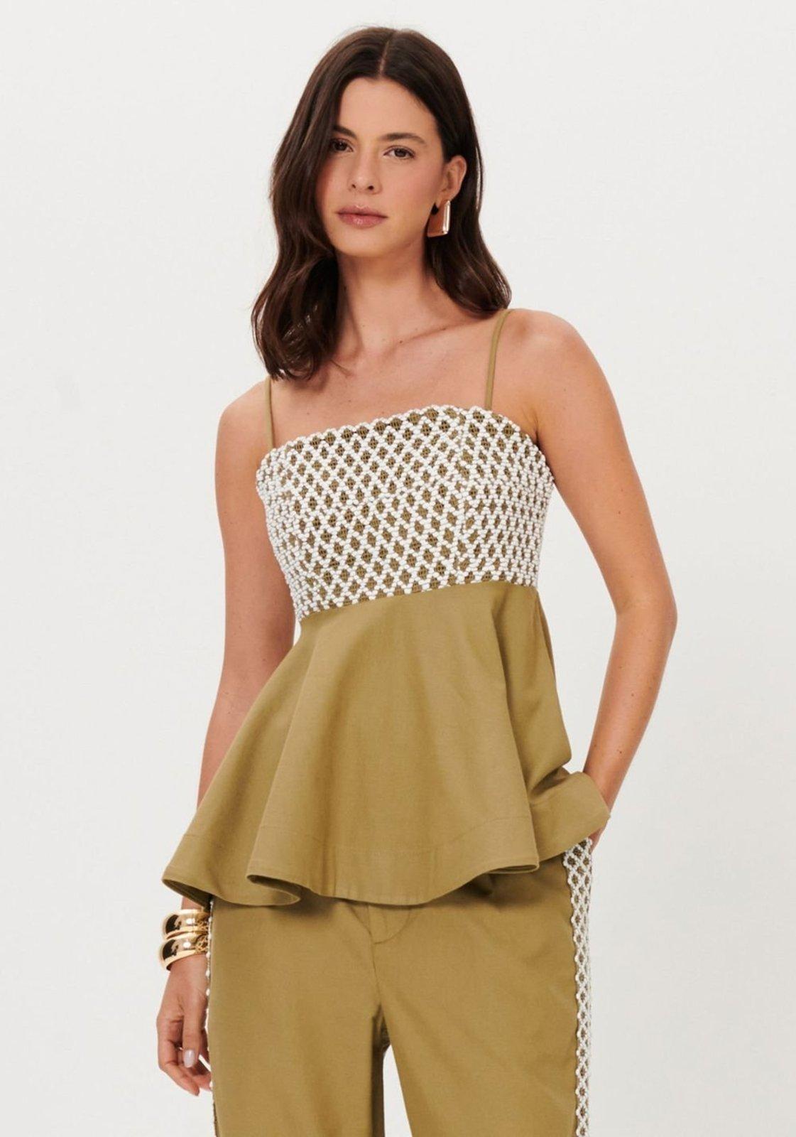 Blusa Bata De Alças Finas Lança Perfume