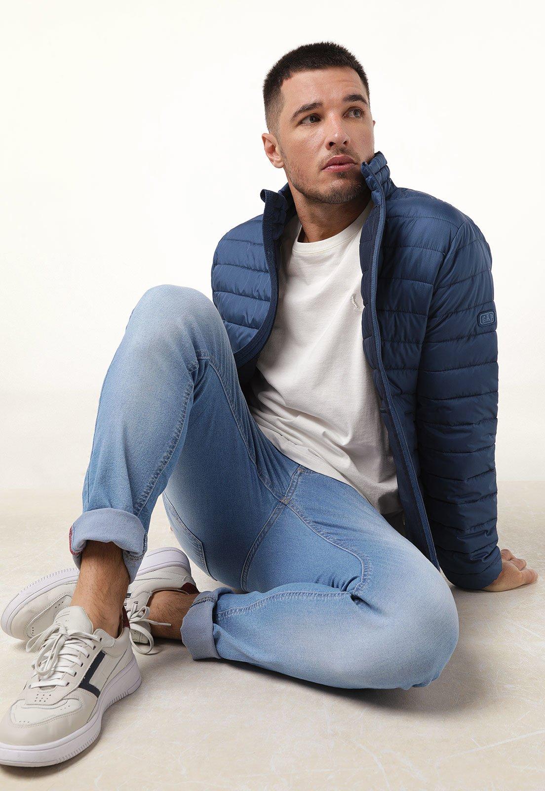 Calça Jeans Reserva Slim Estonada Azul