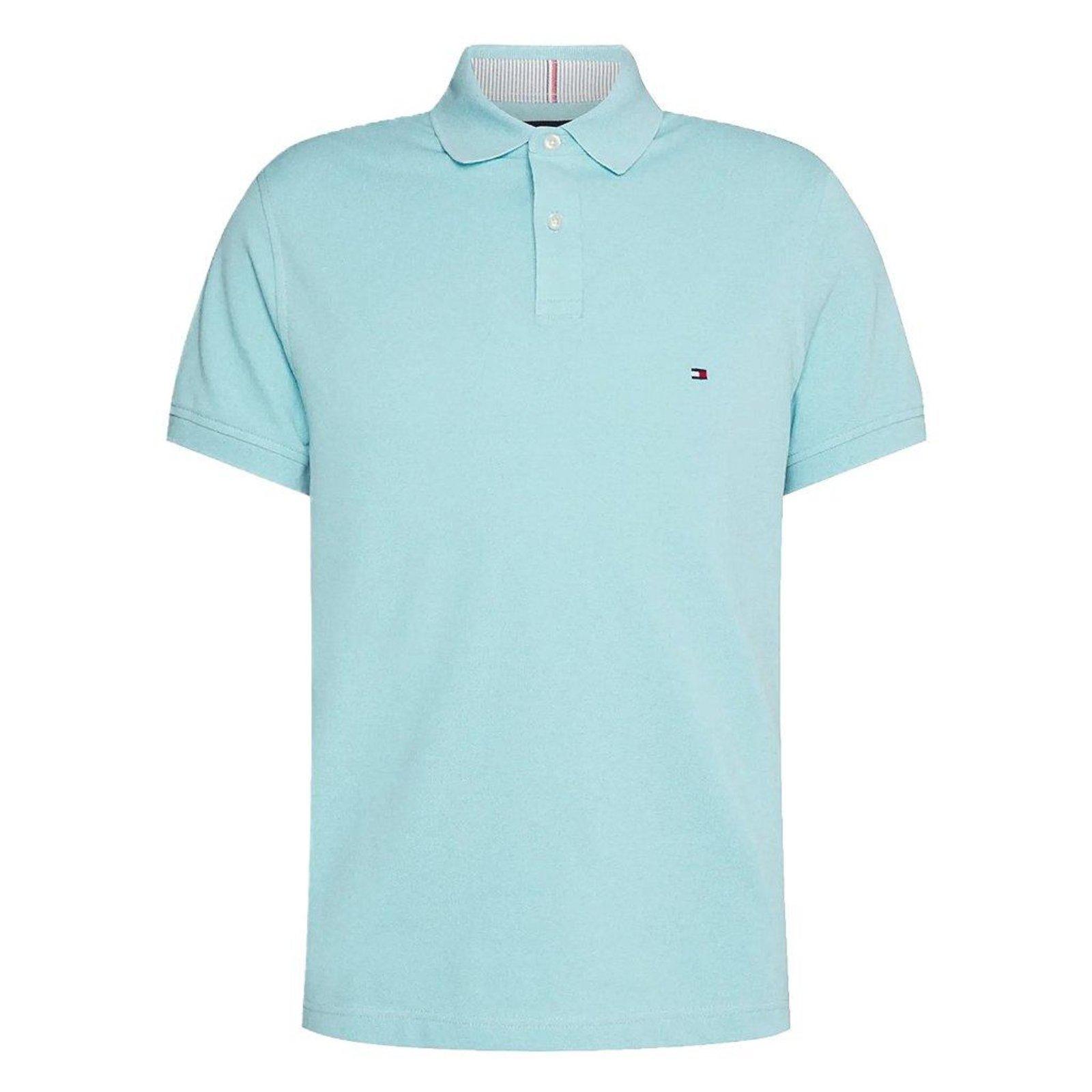 Camiseta Gola Polo Tommy Hilfiger 1985 Azul Claro Regular