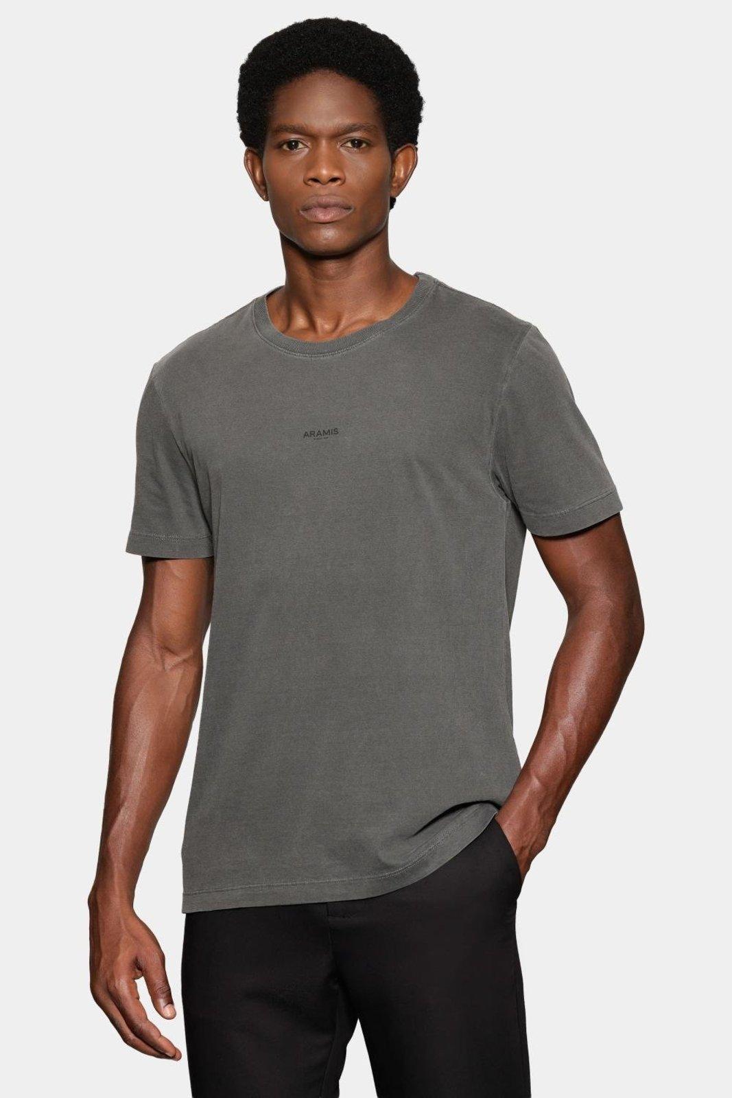 Camiseta Aramis Manga Curta Estampa Frente Lavada