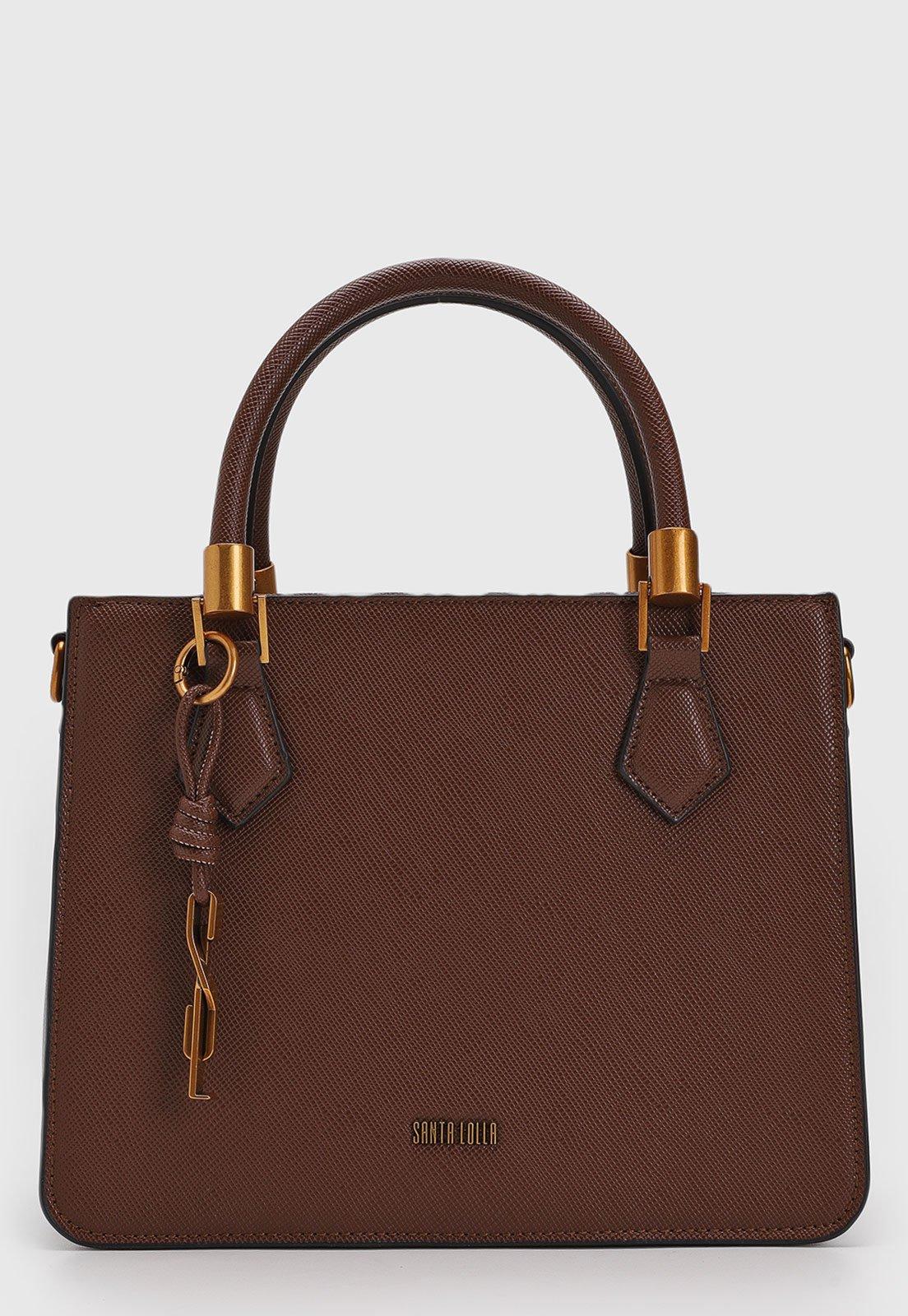Bolsa Tiracolo Santa Lolla Alça Dupla Marrom
