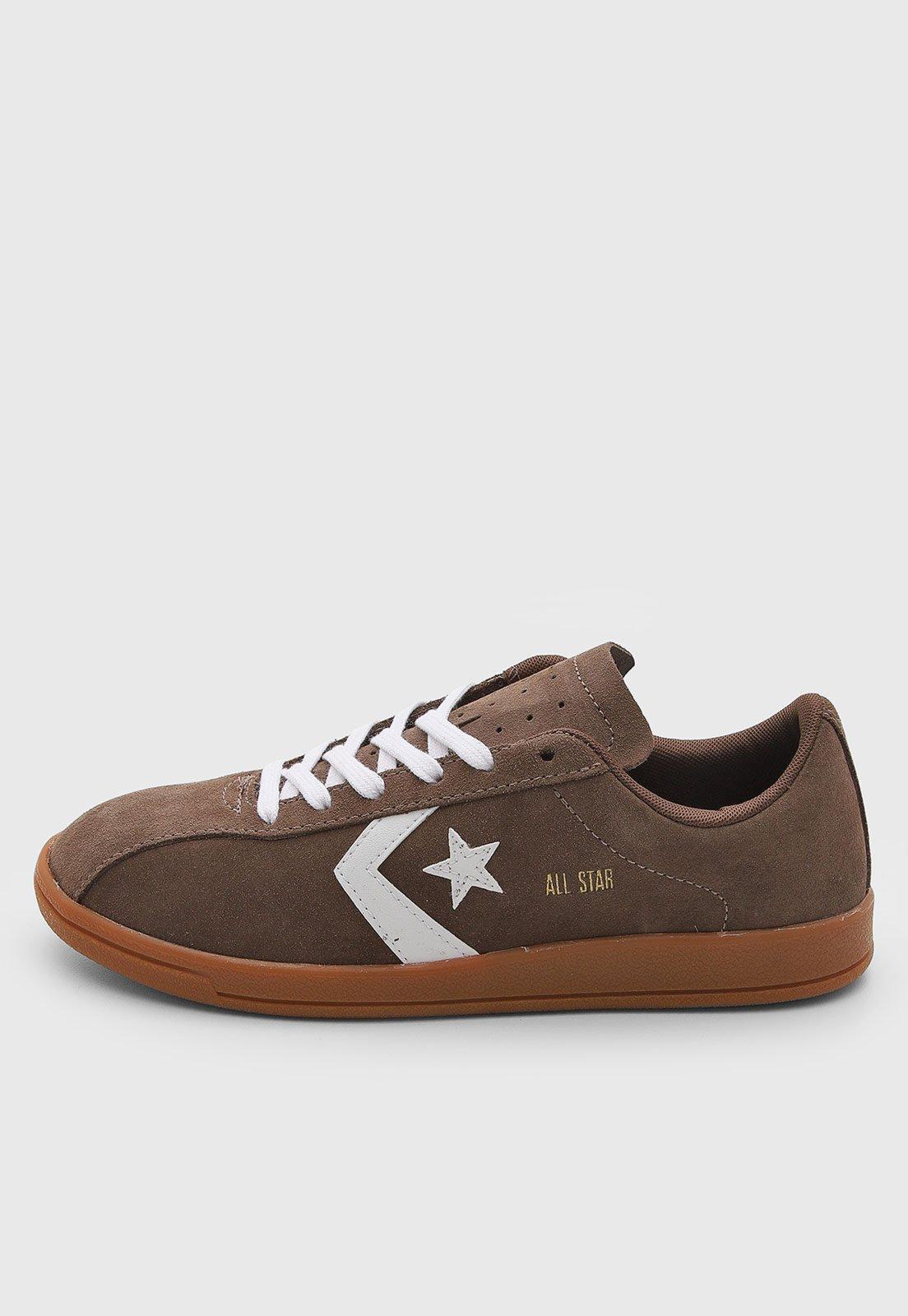 Tênis Feminino Converse All Star Classic Trainer Couro Marrom